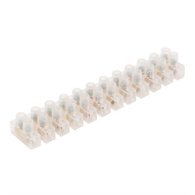 Клеммная колодка винтовая KВ-4 (1,5-4 мм²), ток 3 A, полиэтилен белый (ЗВИ) (07-5004)